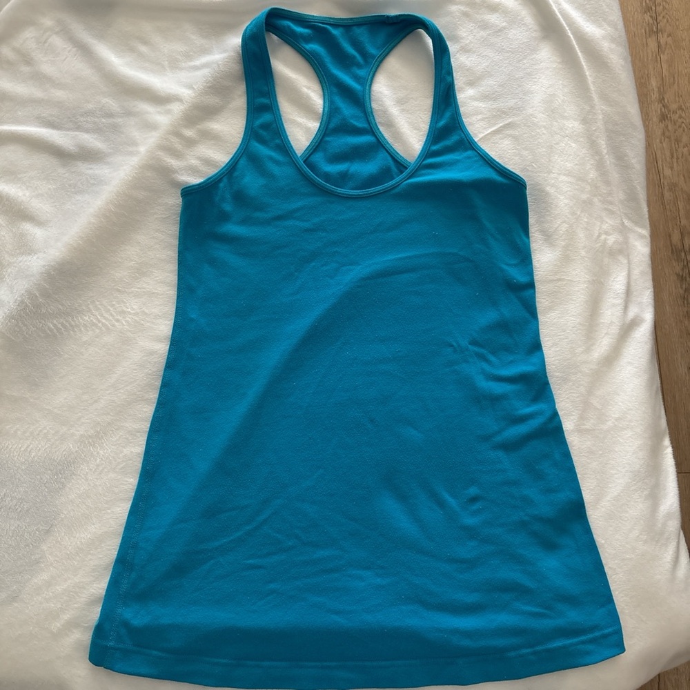 Lululemon Blue Racerback Tank Top